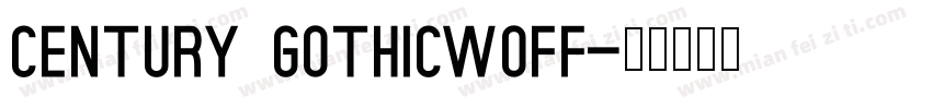 century gothicwoff字体转换